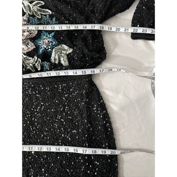 NEW Mac Duggal [ 10 ] 5615 Long Sleeve Embellished Floral‎ High Neck Gown #Q1080 - Picture 7 of 13